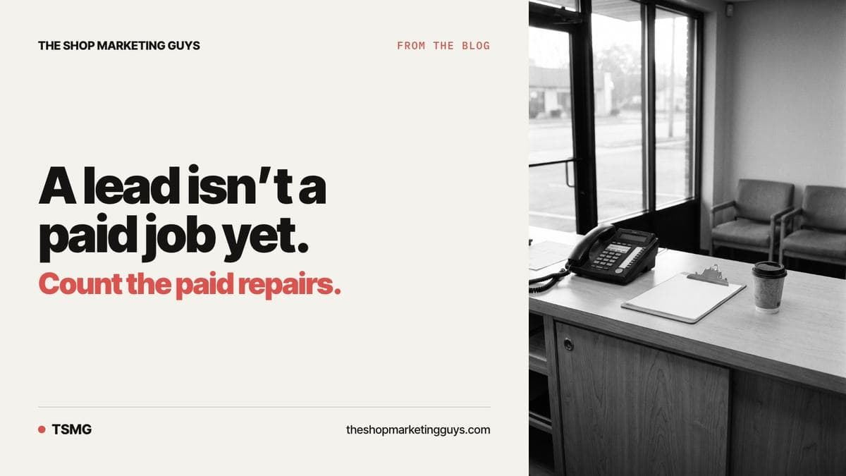 Why auto repair shop leads don't always turn into revenue